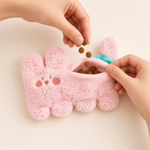 Hiding treats in Nest Buddy pouch